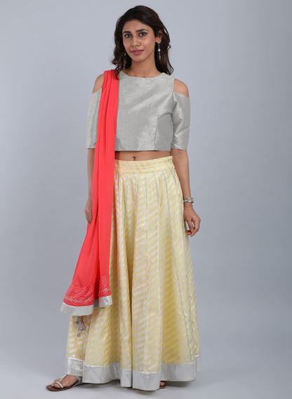 Coral Mukaish Dupatta