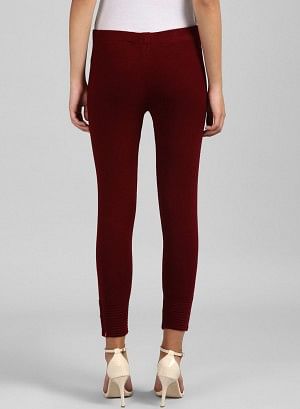 Red Woollen Leggings