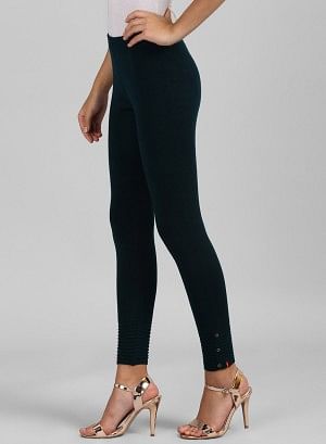 Green Woollen Leggings