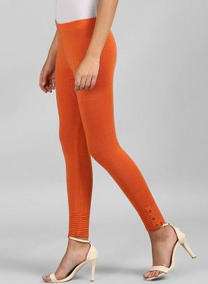 Orange Woollen Leggings
