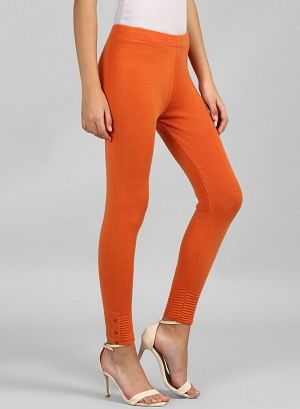 Orange Woollen Leggings