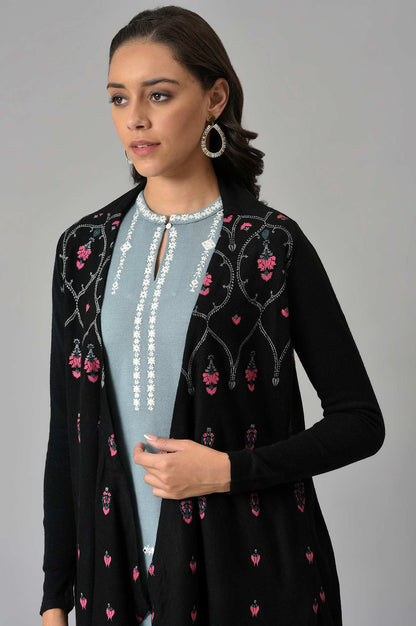 Black Knitted Cardigan