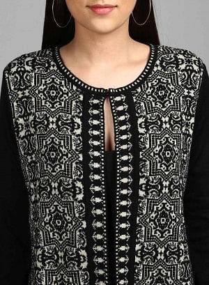 Black Knitted Cardigan