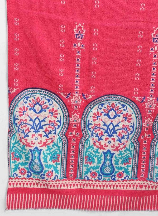 Pink Printed Shawl