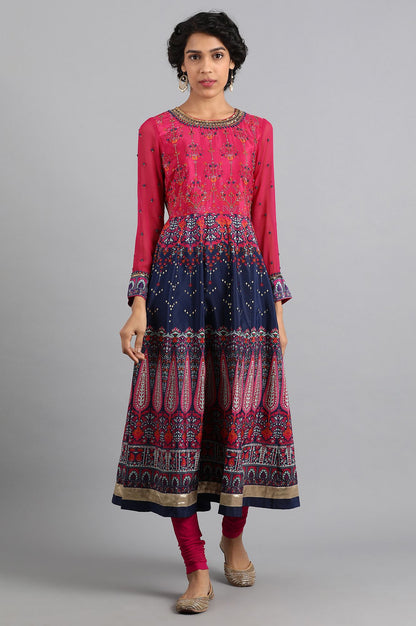 Fuchsia Solid Churidar