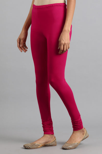 Fuchsia Solid Churidar