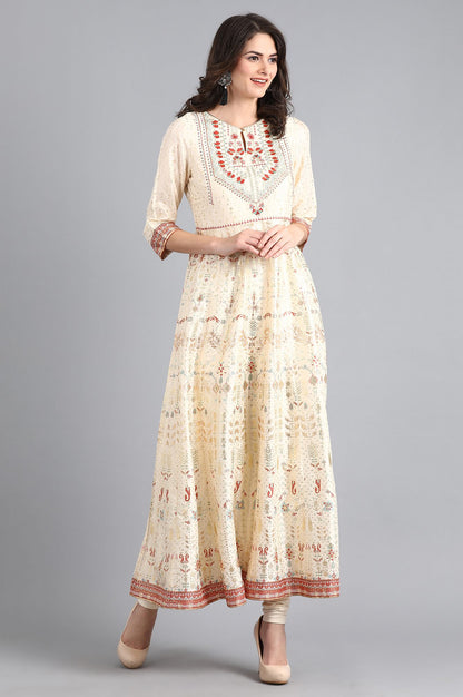 White Knitted Churidar