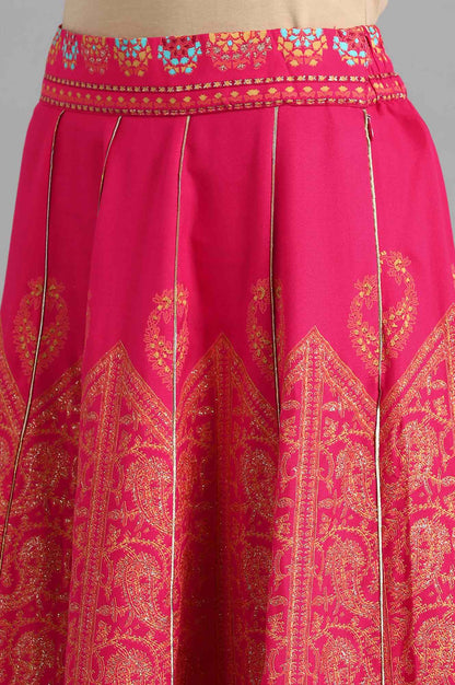 Pink Printed Skirt