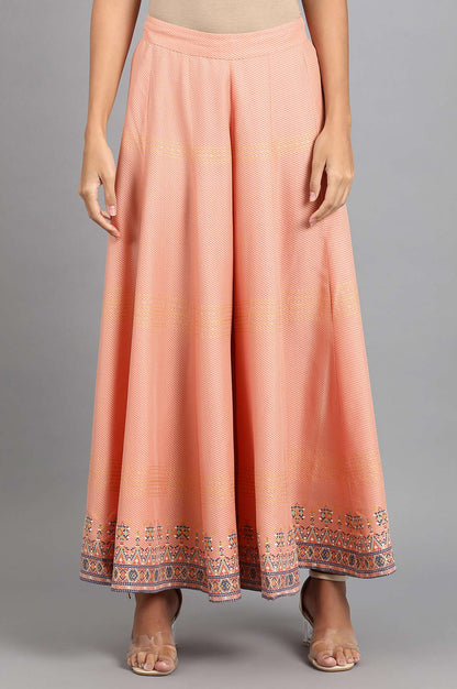 Peach Printed Culottes