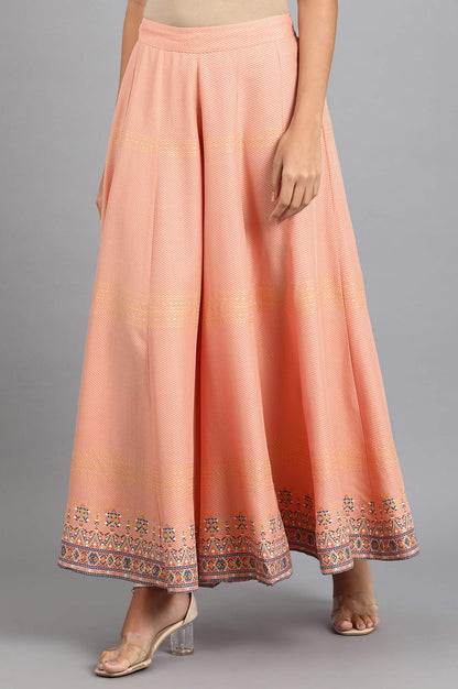 Peach Printed Culottes