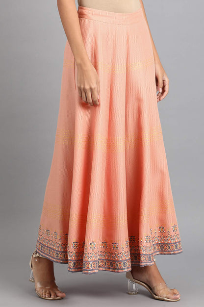 Peach Printed Culottes