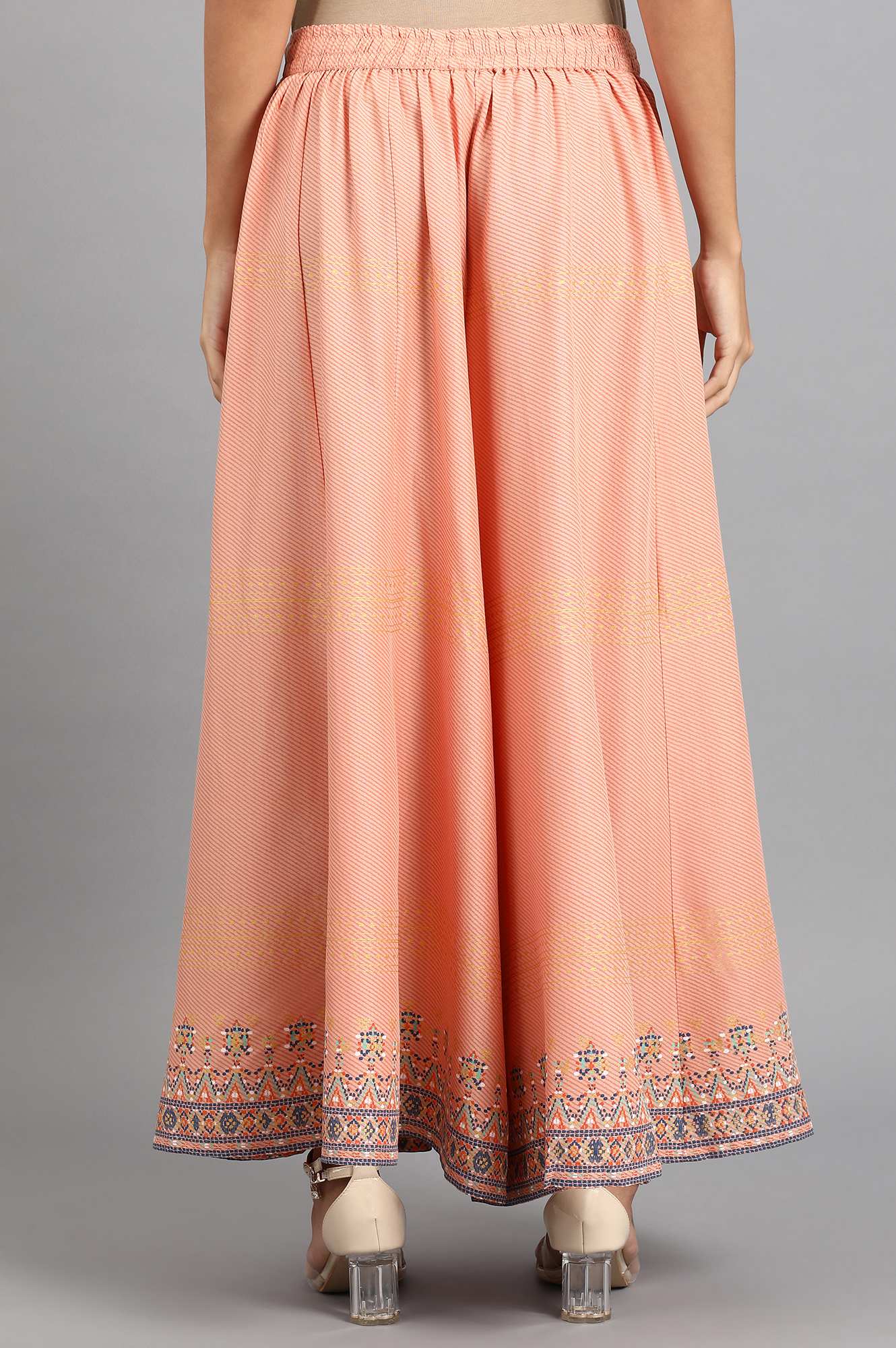 Peach Printed Culottes