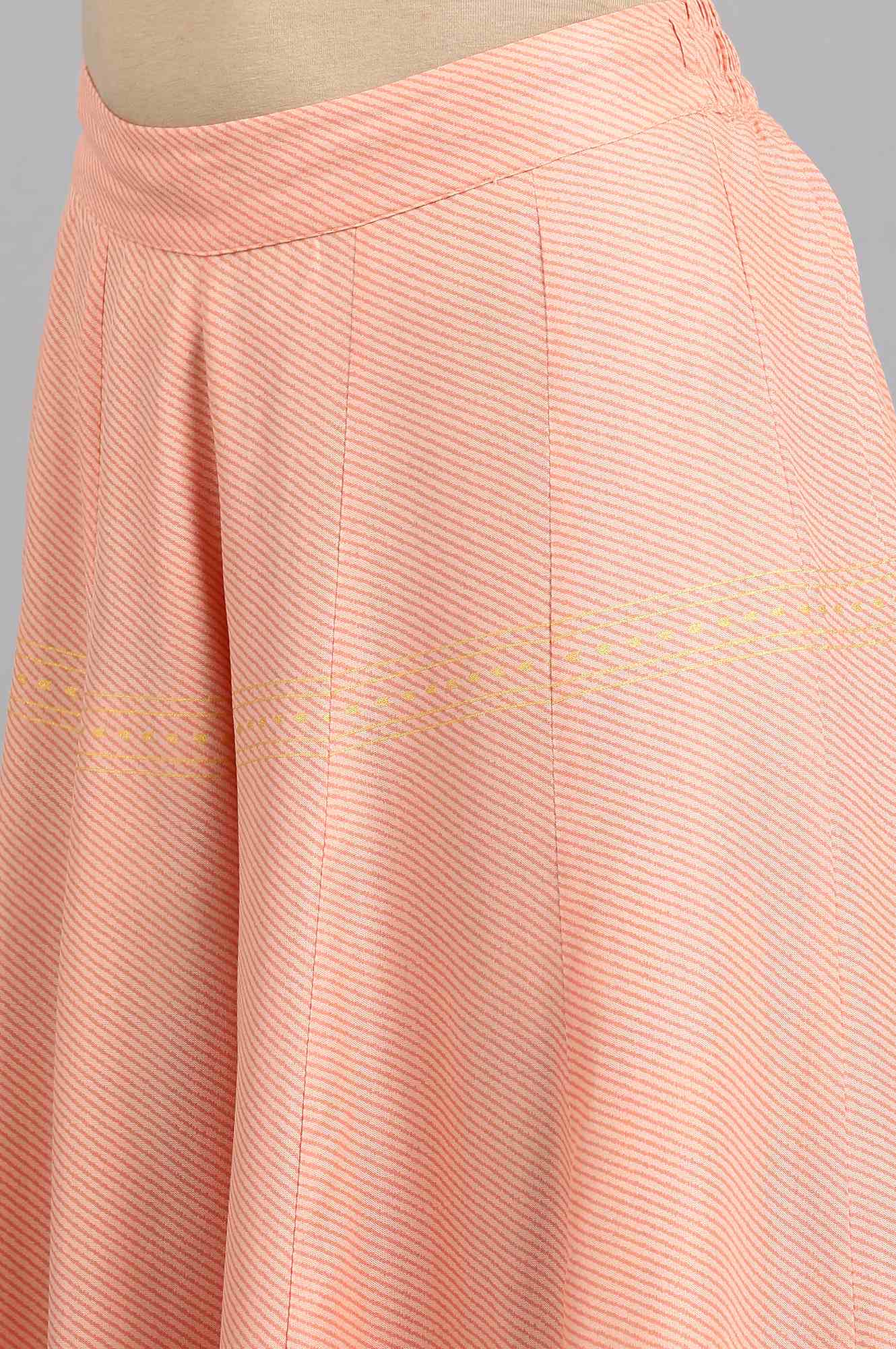 Peach Printed Culottes