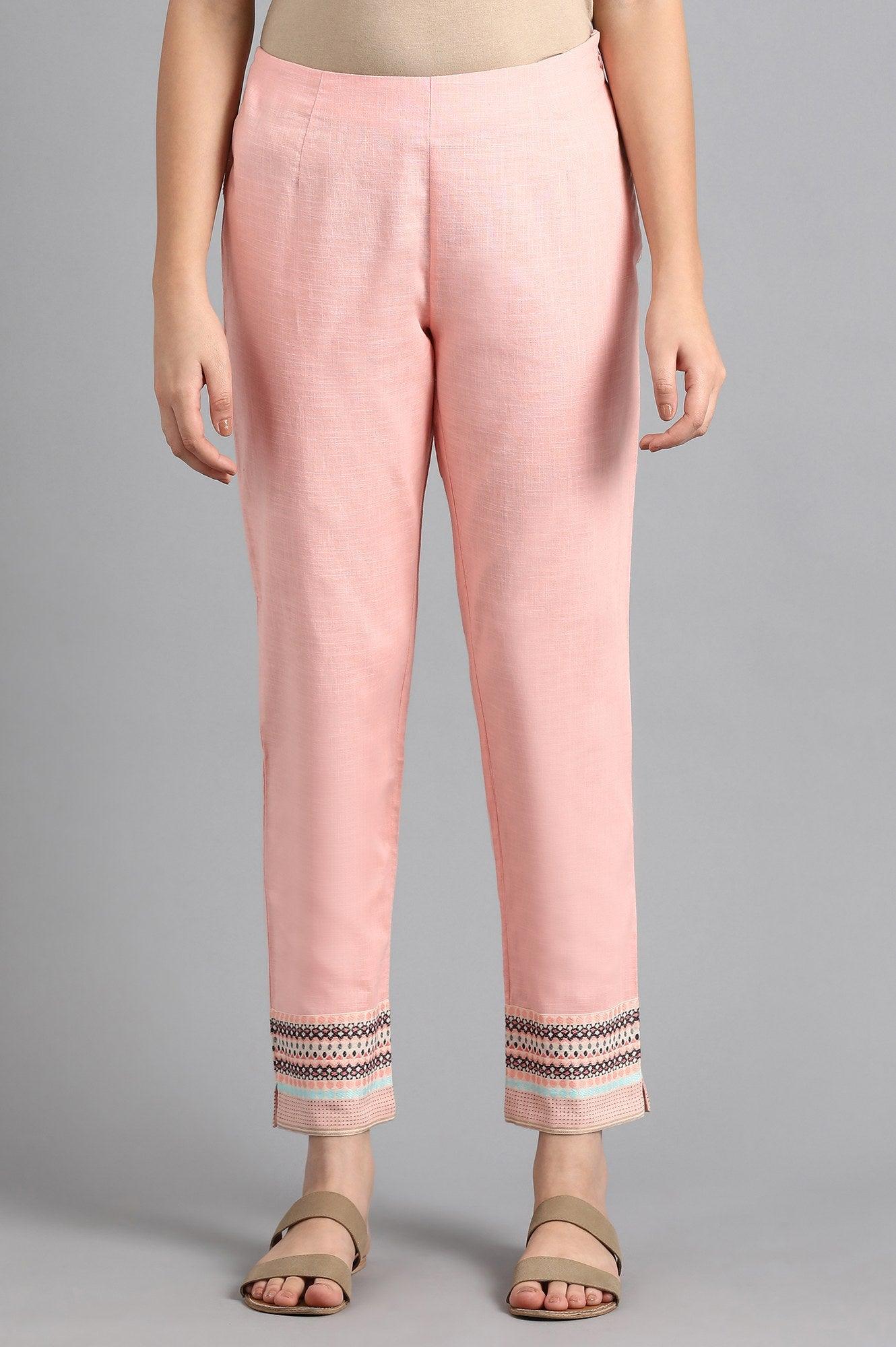 Peach Slim Pants - wforwoman