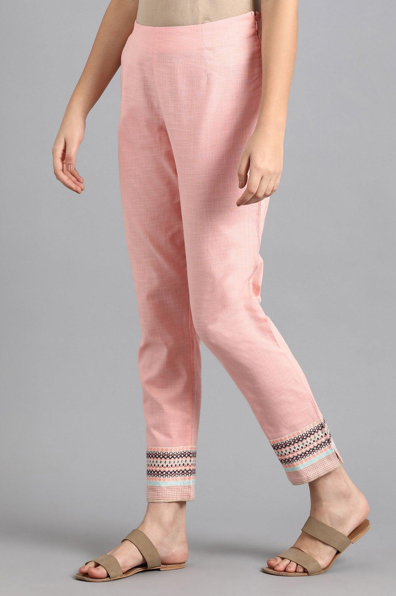 Peach Slim Pants - wforwoman