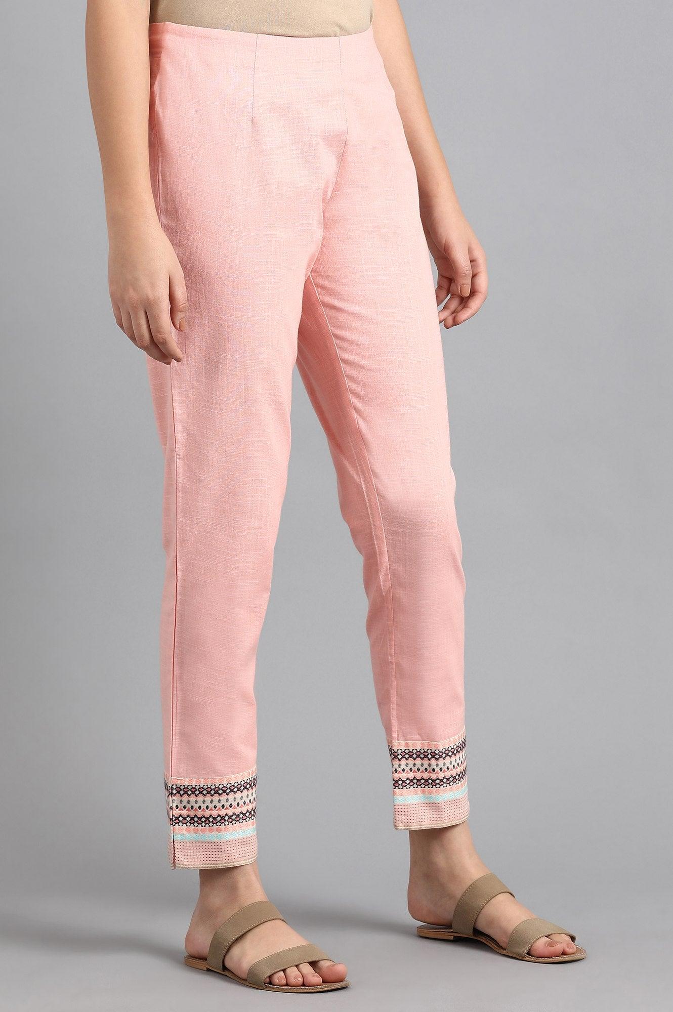 Peach Slim Pants - wforwoman