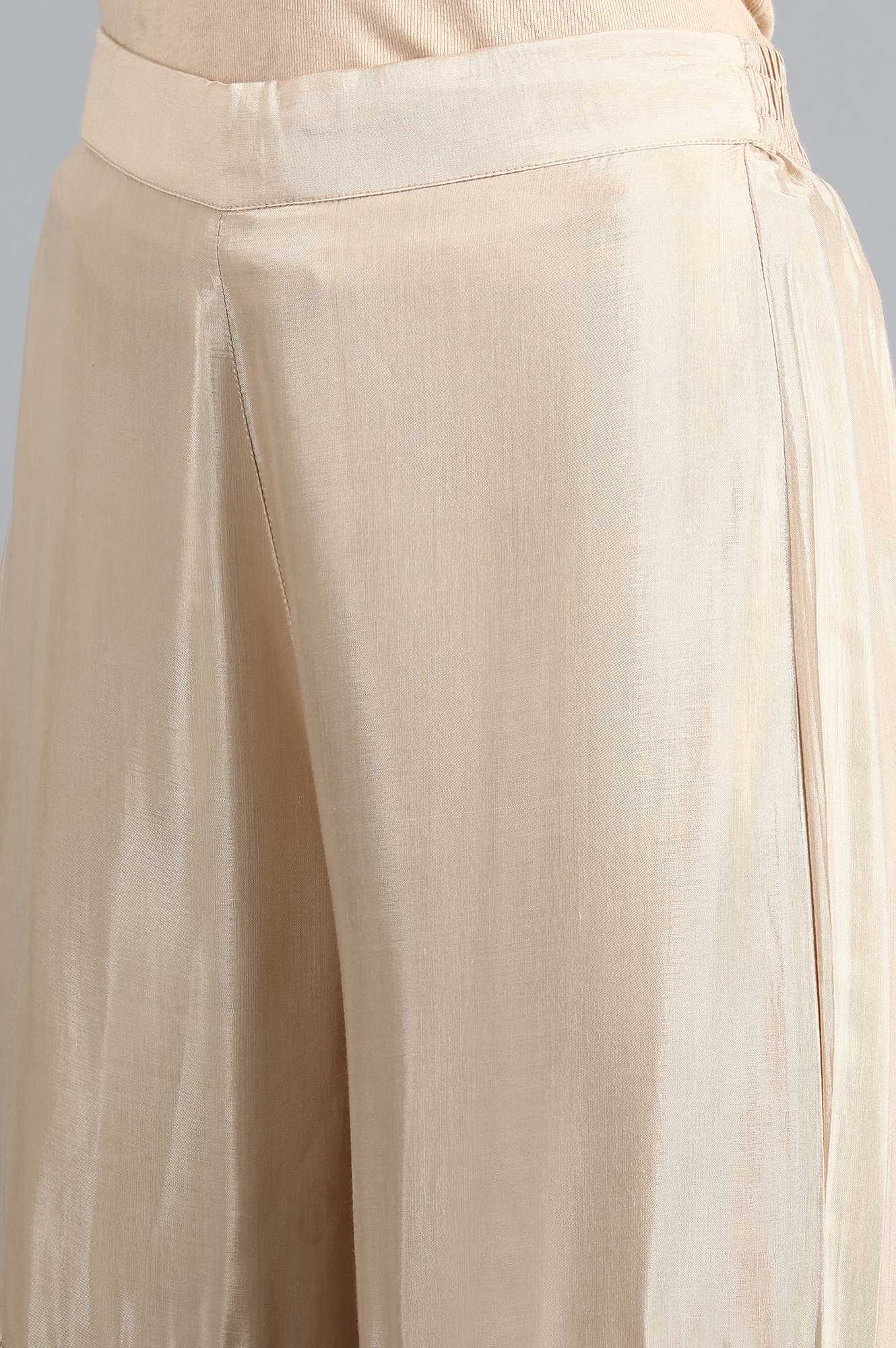 Beige Gathered Sharara