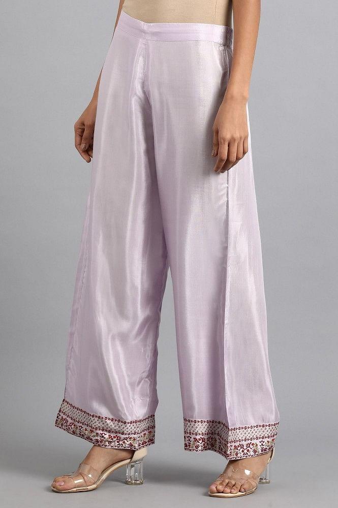 Purple Parallel Pants - wforwoman