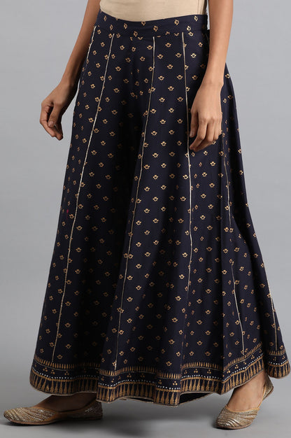 Blue Printed Culottes