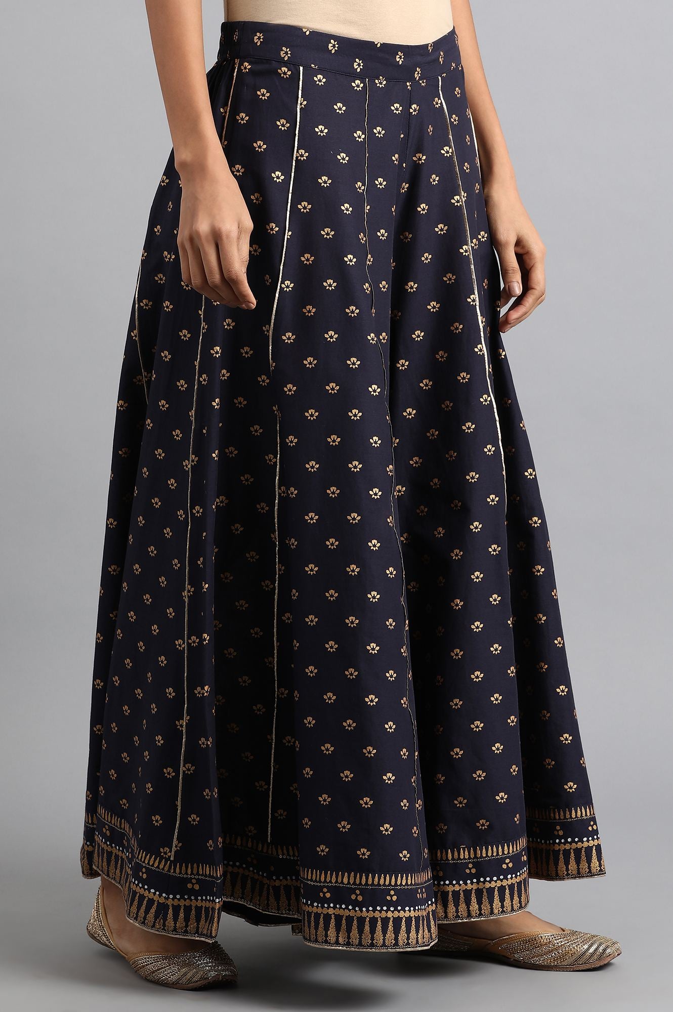 Blue Printed Culottes