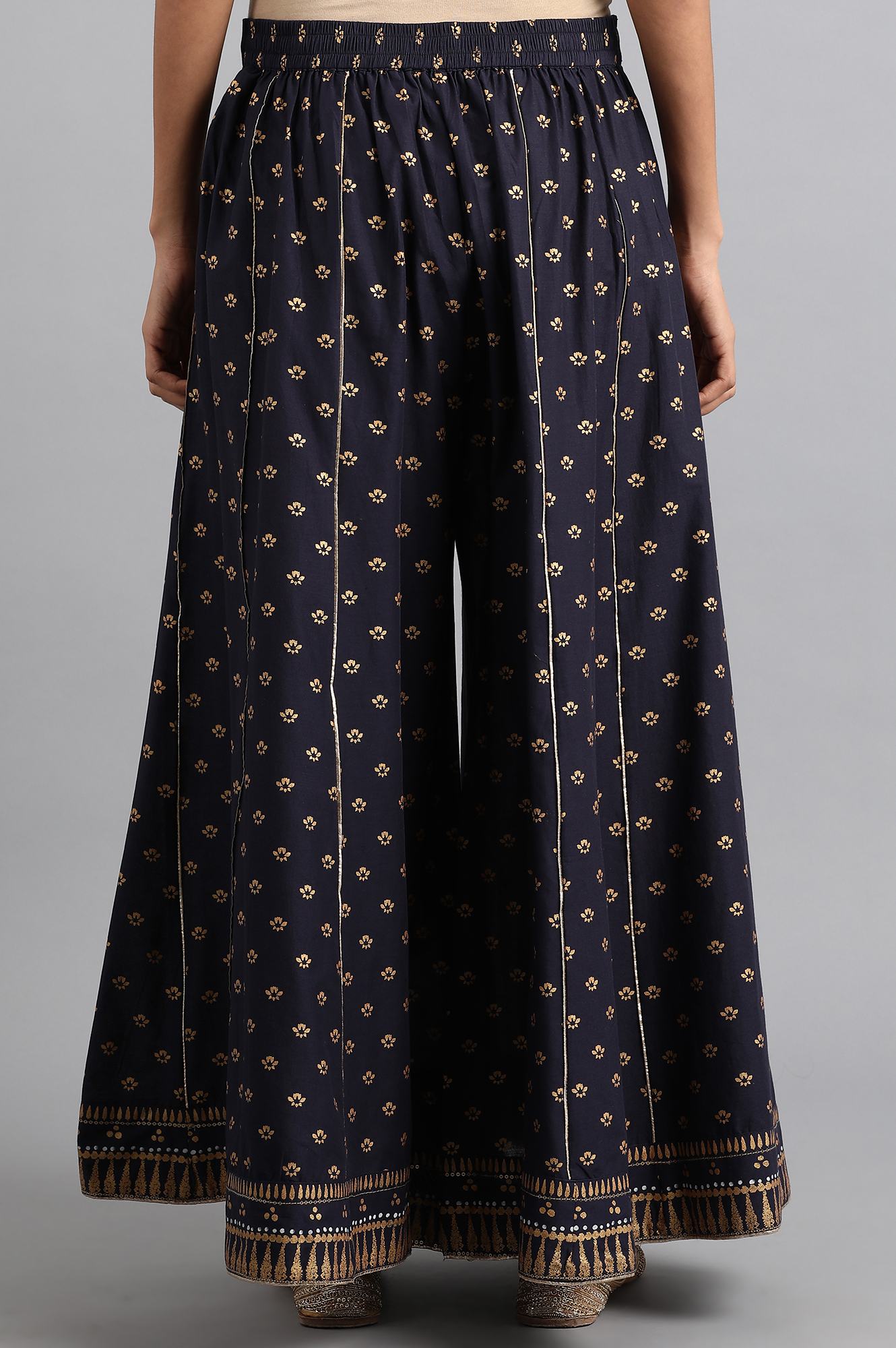 Blue Printed Culottes