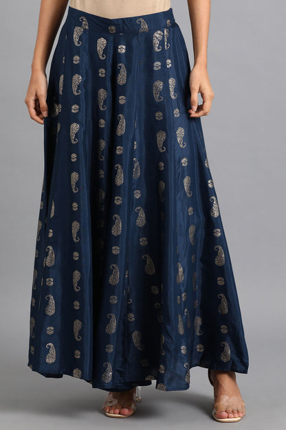 Blue Printed Culottes