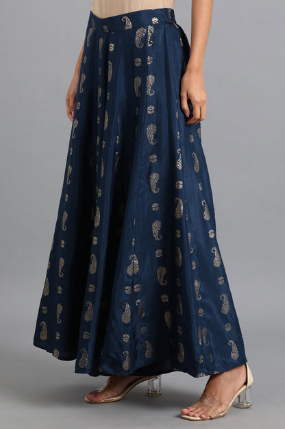 Blue Printed Culottes