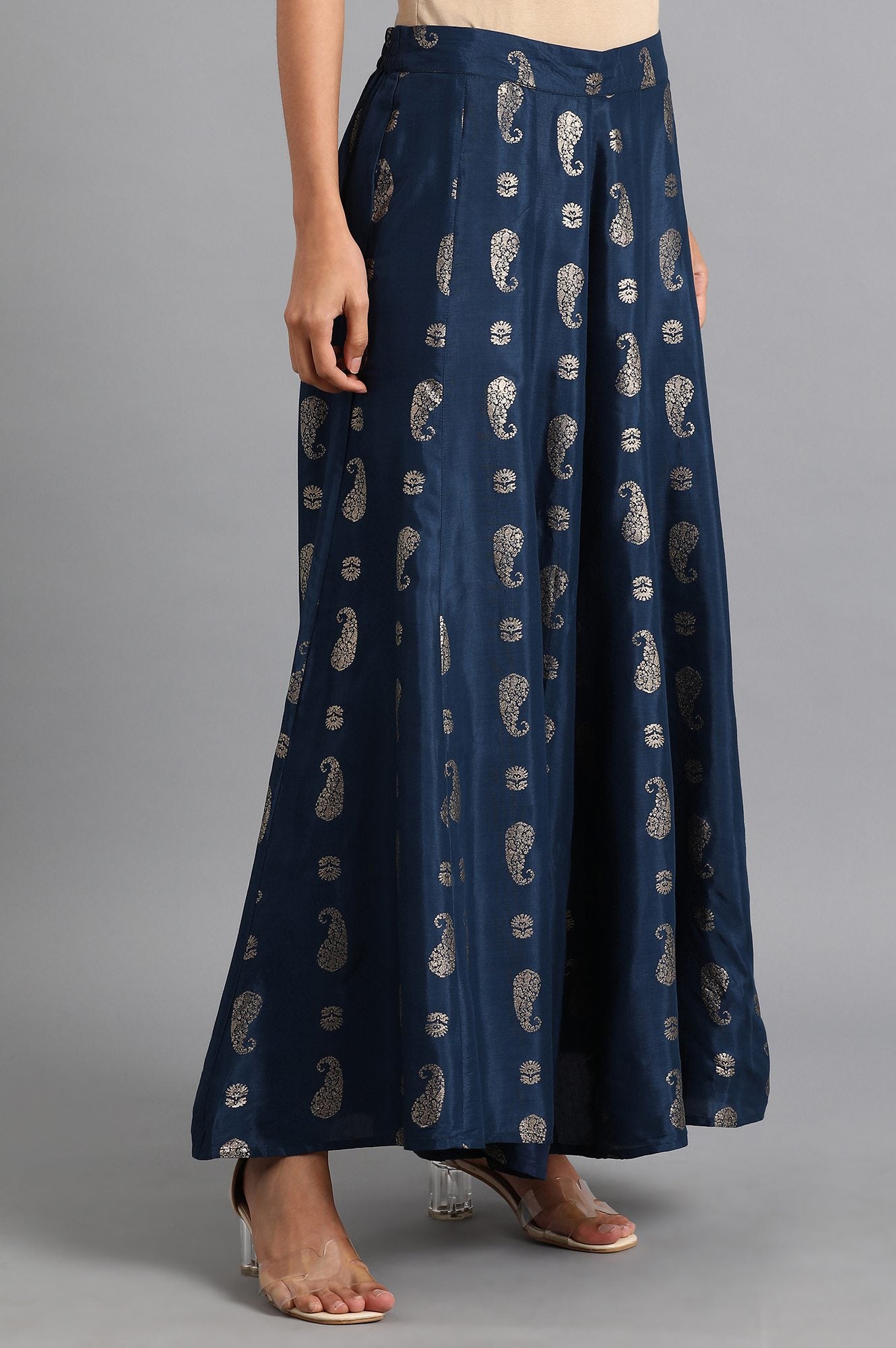 Blue Printed Culottes