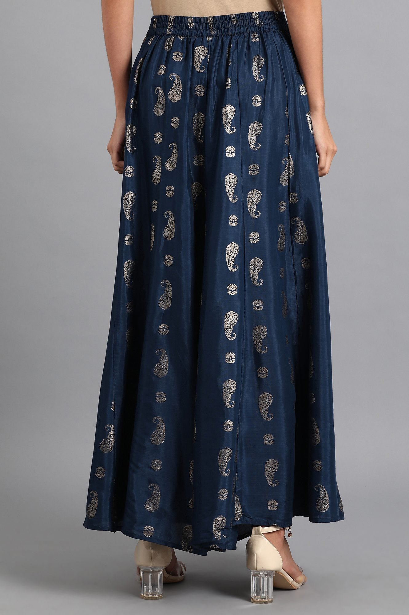 Blue Printed Culottes