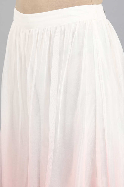 White Embroidered Culottes