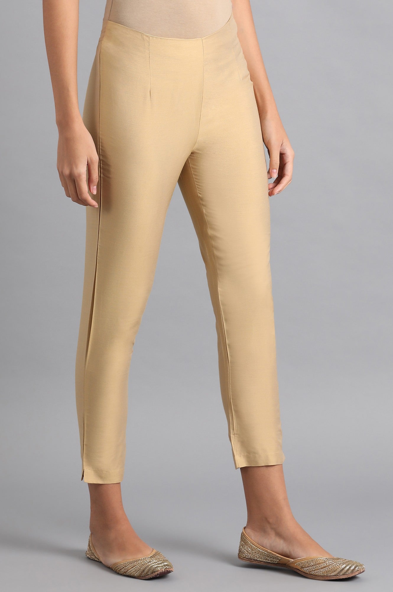 Gold Solid Trousers