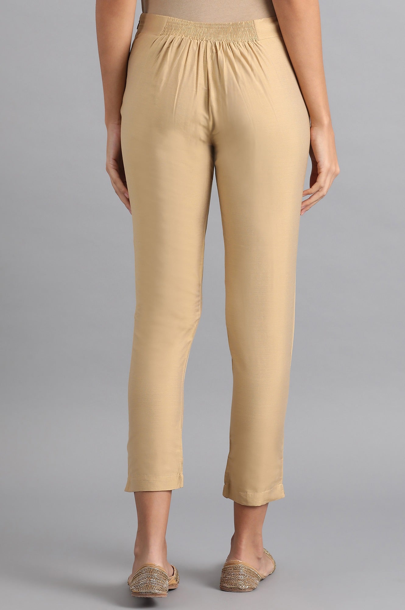 Gold Solid Trousers