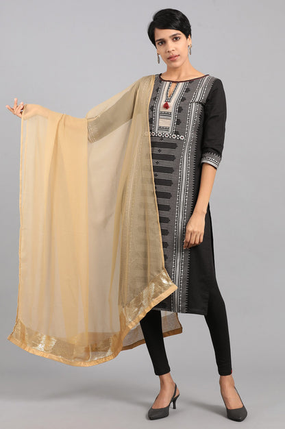 Gold Solid Dupatta