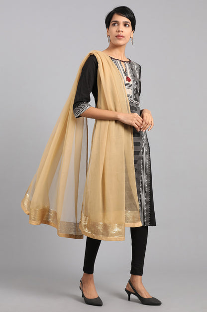 Gold Solid Dupatta