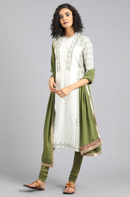 Green Knitted Churidar