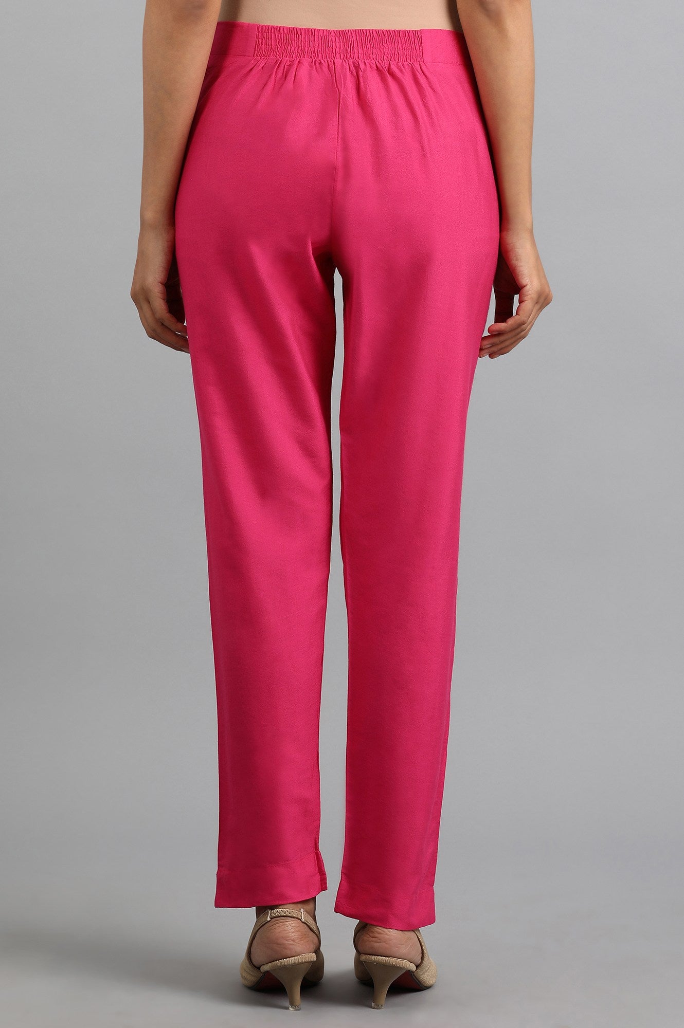 Pink Straight Pants - wforwoman