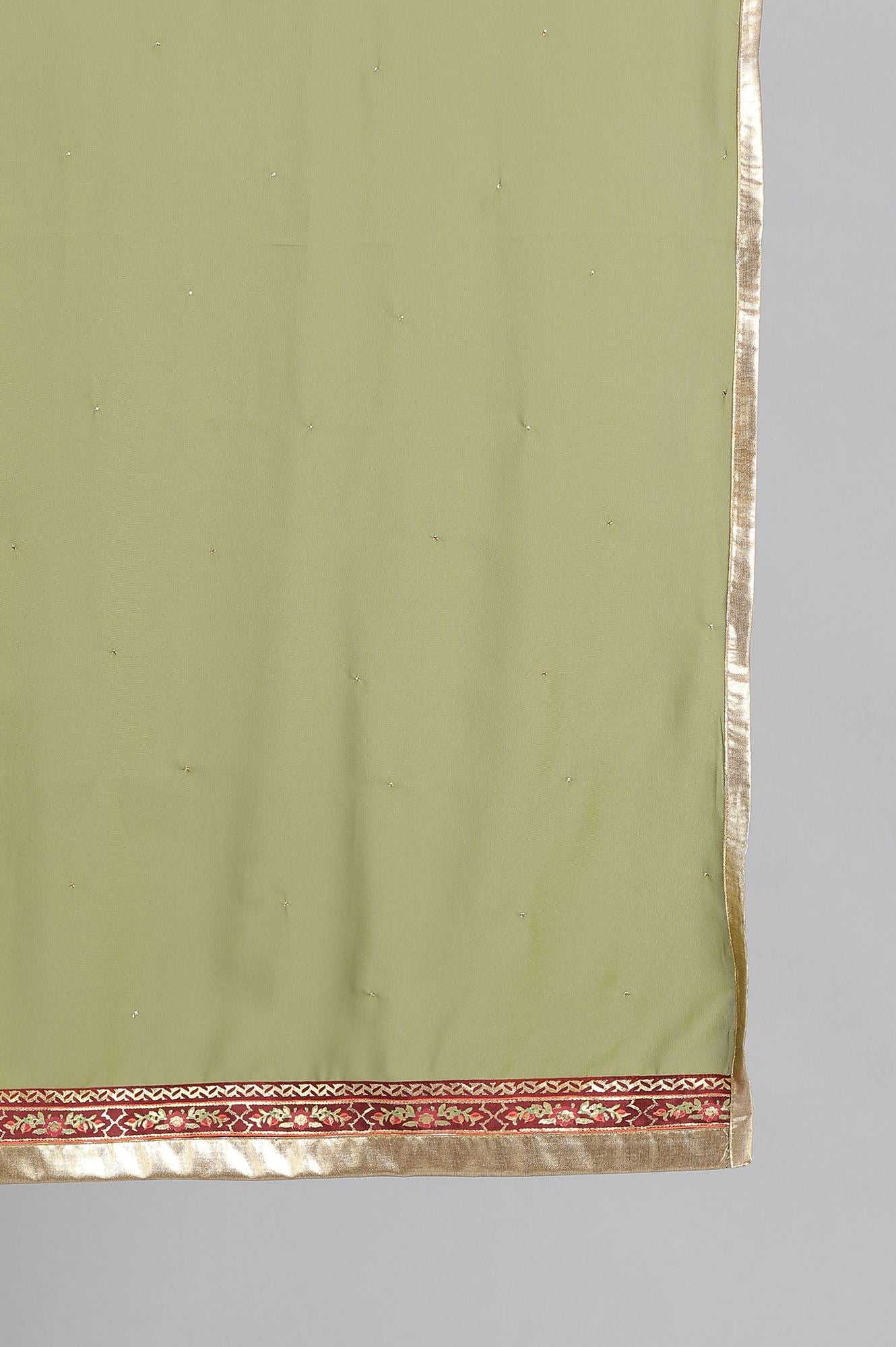 Green Solid Dupatta