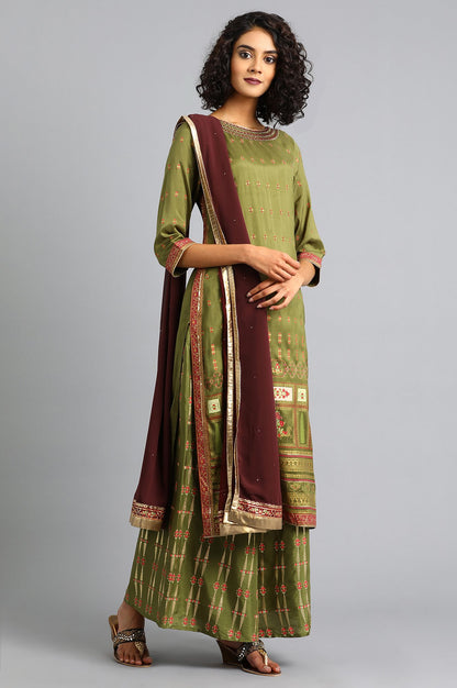 Maroon Solid Dupatta