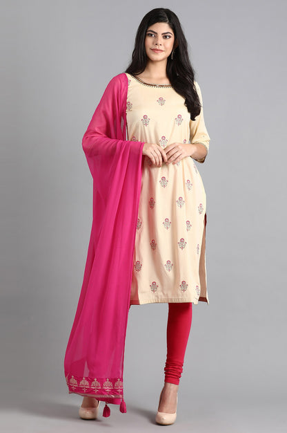 Pink Chiffon Dupatta