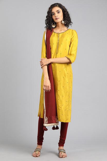 Maroon Solid Dupatta