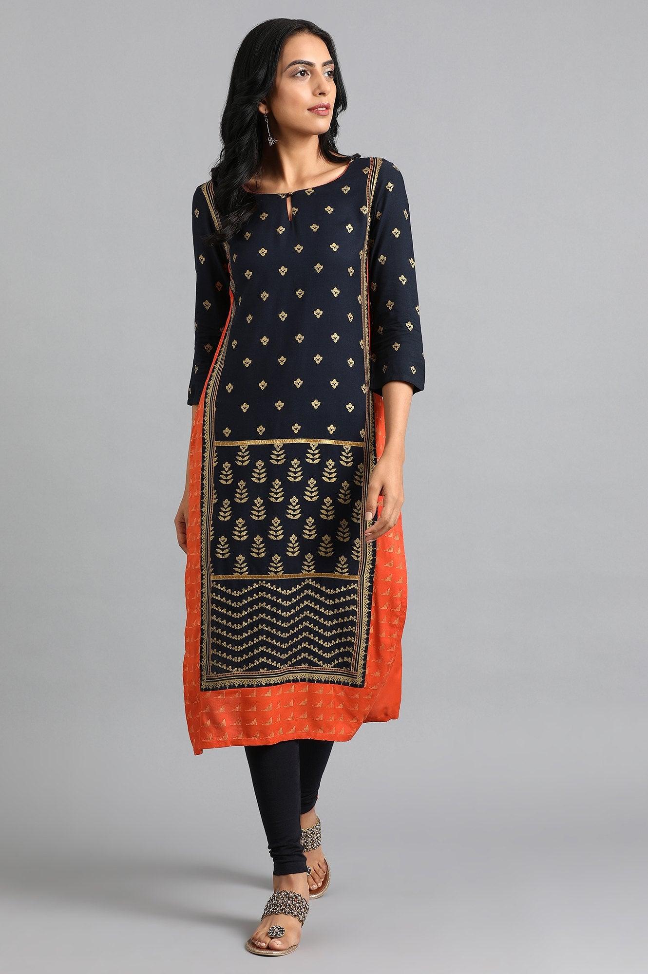 Pink Mandarin Neck Classic kurta - wforwoman