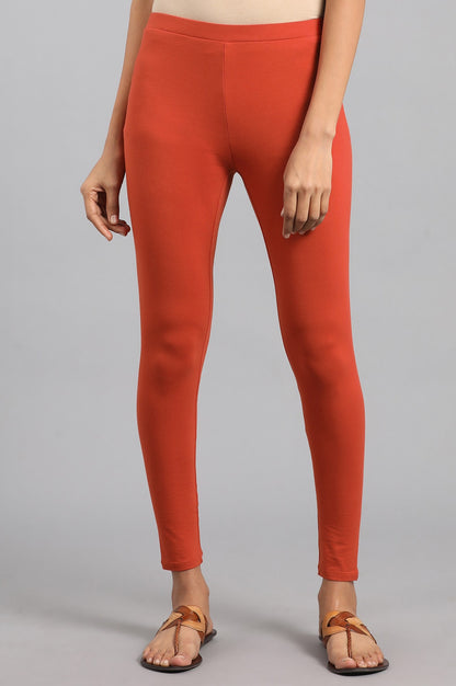 Red Solid Tights