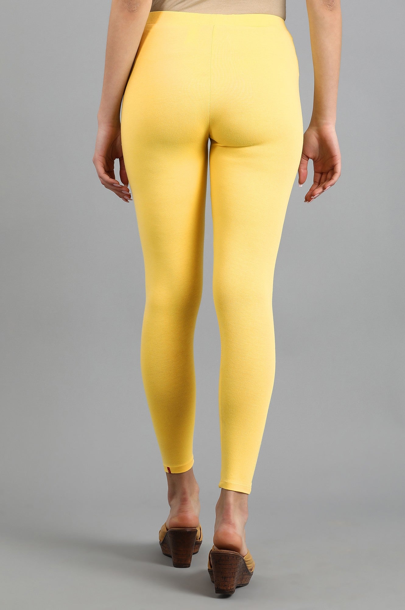 Yellow Solid Tights