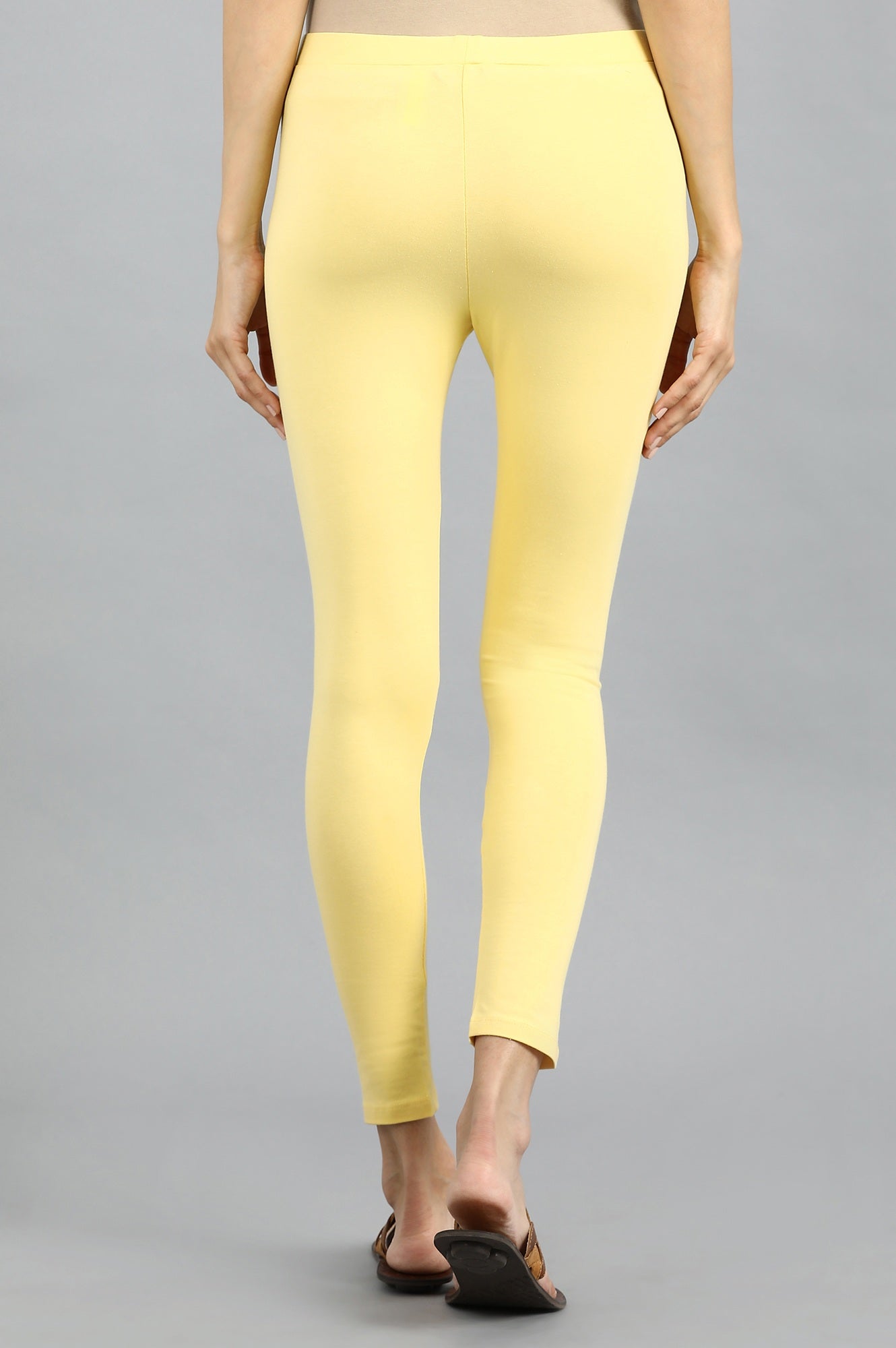 Yellow Solid Tights