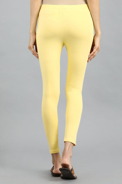 Yellow Solid Tights