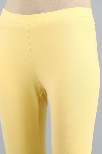 Yellow Solid Tights