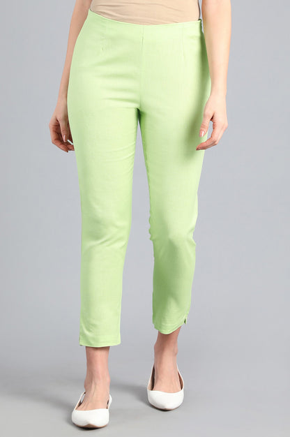 Green Slim Pants