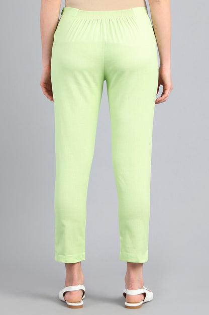 Green Slim Pants