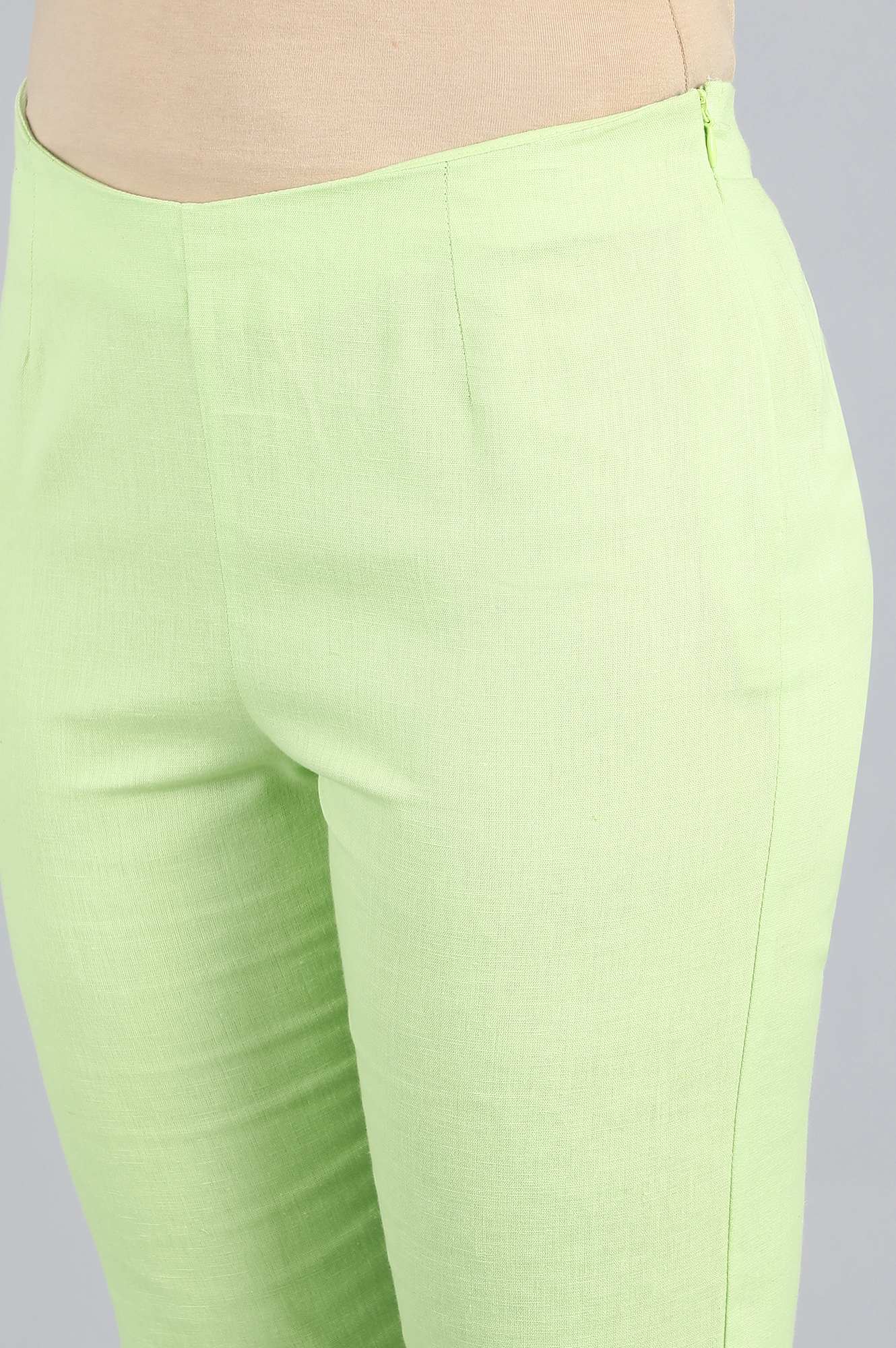 Green Slim Pants