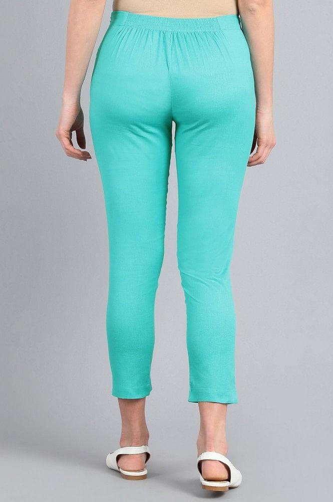 Blue Slim Pants - wforwoman